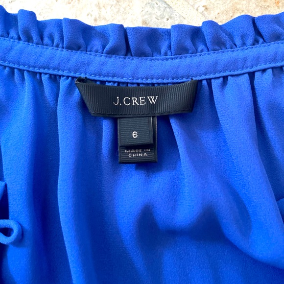 Blue J Crew Blouse - Picture 3 of 3